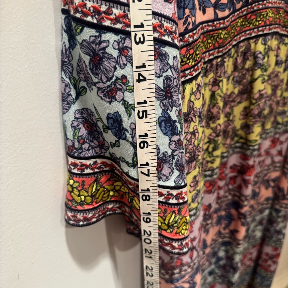 Alice + Olivia dress Multicolor Long Sleeve empire waist w. side openings. S 10. - Picture 13 of 15